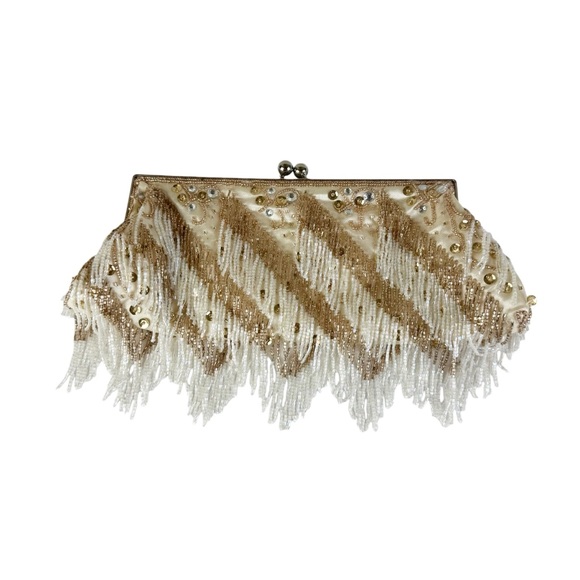 Bijou Bijou Beaded clutch Bag Wedding Special Occasion - Picture 3 of 12